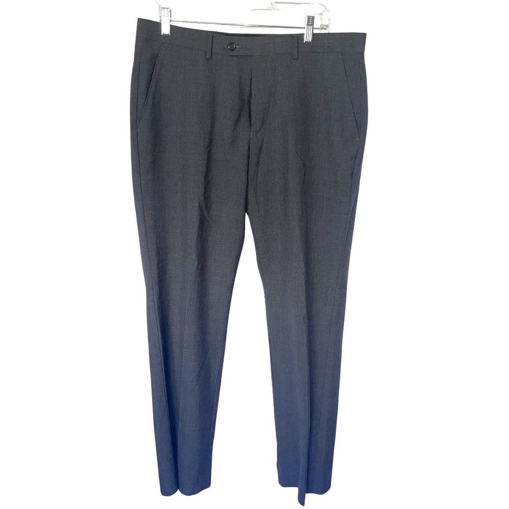 Lauren Ralph Lauren Men's  Slim Fit Gray 100% Wool Dress Pants Size 34W/30L